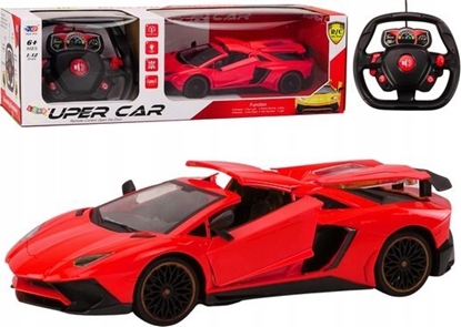 Изображение LeanToys Samochód Sportowy Zdalnie Sterowany RC 1:12 Otwierane Drzwi Czerwony