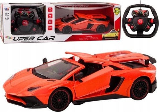 Изображение LeanToys Samochód Sportowy Zdalnie Sterowany RC 1:12 Otwierane Drzwi Pomaraczowy