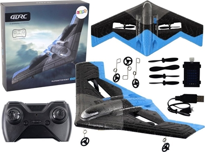 Picture of LeanToys Samolot R/C 4D-G4 wiata Niebieski Czarny