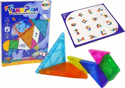 Picture of LeanToys Ukadanka Tangram 7 Magnetycznych Klocków