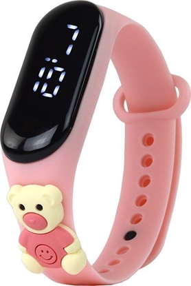 Picture of LeanToys Zegarek Z Ekranem Dotykowym Mi Róowy Regulacja Opaski