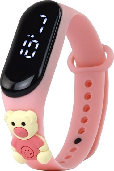 Изображение LeanToys Zegarek Z Ekranem Dotykowym Mi Róowy Regulacja Opaski