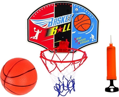 Picture of LeanToys Zestaw Do Koszykówki Tablica Do Kosza Basketball Skadany Kosz