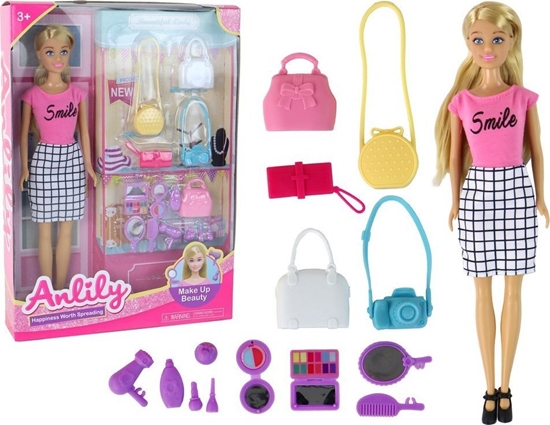 Picture of LeanToys Zestaw Lalka Anlily Torebki Zestaw Do Stylizacji
