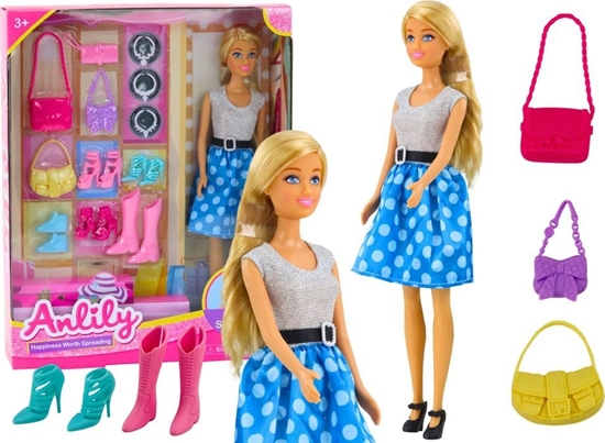Picture of LeanToys Zestaw Lalka Anlily Ubrania Akcesoria Dodatki