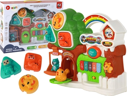 Picture of LeanToys Zestaw Pianinko Koncert Las Zwierztka Panel Edukacyjny
