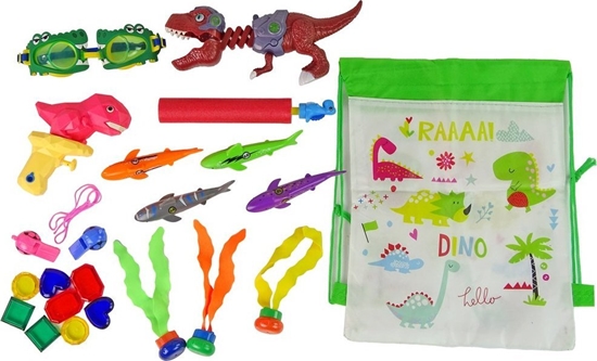 Изображение LeanToys Zestaw Zabawek Do Nurkowania Dinozaur
