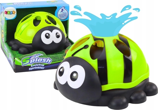 Изображение LeanToys Zraszacz Ogrodowy Biedronka Fontanna Wodna Zielona