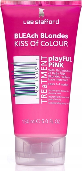 Picture of Lee Stafford Lee Stafford Bleach Blondes Kiss Of Colour Temporary Colour Treatment - Playful Pink