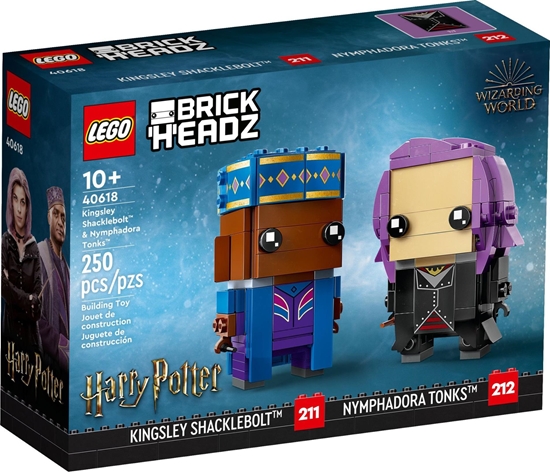 Изображение LEGO BrickHeadz Kingsley Shacklebolt i Nimfadora Tonks (40618)