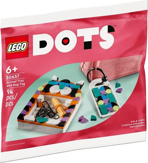 Picture of LEGO Dots Tacka w ksztacie zwierzaka i zawieszka na torb (30637)