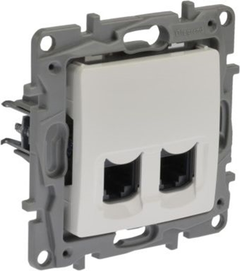 Picture of Legrand Gniazdo biay podwójne komputerowe RJ45 kat.6 UTP (664774)