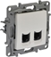 Attēls no Legrand Gniazdo biay podwójne komputerowe RJ45 kat.6 UTP (664774)