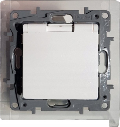 Picture of Legrand Gniazdo podtynkowe 2P+E IP44 klapka biaa 764561