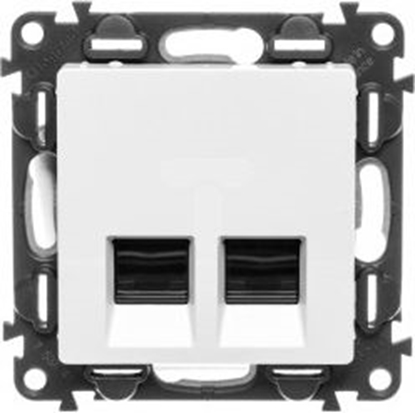Изображение Legrand Gniazdo komputerowe Valena Life podwójne 2 x RJ45 kat. 5e biay (753141)