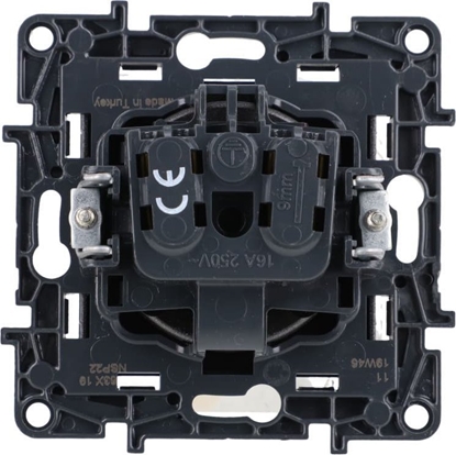 Picture of Legrand Gniazdo pojedyncze Legrand Niloe Step 863419 bez uziemienia z przesonami zaciski rubowe stalowe