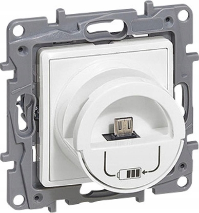 Picture of Legrand adowarka USB Legrand Niloe / Niloe Selection 764596 stacja adujca micro USB + USB typ A 2400mA biaa