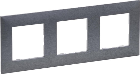 Picture of Legrand Ramka potrójna Legrand Niloe Step 863993 stal szczotkowana