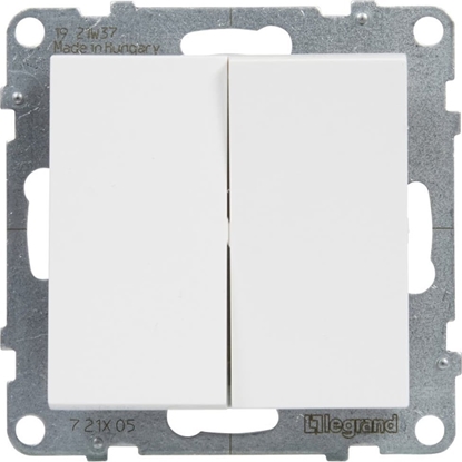 Picture of Legrand SUNO cznik schodowy podwójny biay 10AX 250V zaciski automatyczne 721108