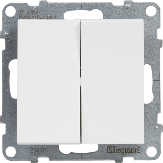 Picture of Legrand SUNO cznik schodowy podwójny biay 10AX 250V zaciski automatyczne 721108