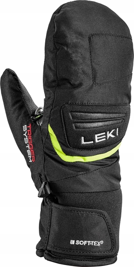 Picture of Leki LEKI RKAWICE Griffin 3D Junior Mitt black/yellow 6.0