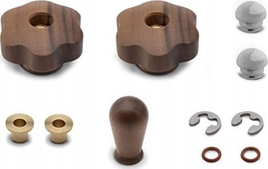 Изображение Lelit Lelit - PLA2202 Zestaw uchwytów do ekspresu MaraX - Drewno orzech woski brzowy