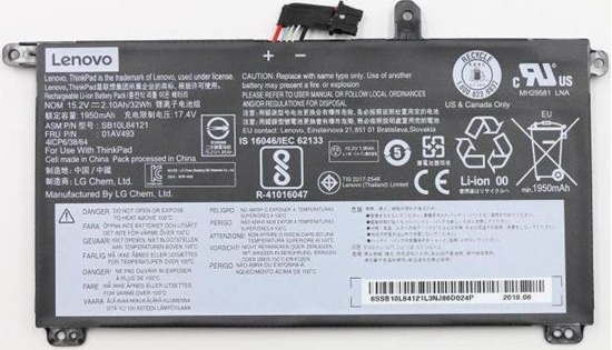 Изображение Lenovo 01AV493 laptop spare part Battery