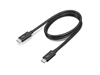 Picture of Lenovo 4X91K16968 Thunderbolt cable 0.7 m 40 Gbit/s Black