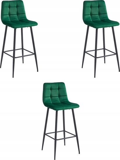 Picture of Leobert Hoker ARCETO - dark green velvet / nogi czarne x 3