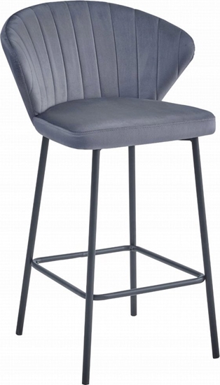 Picture of Leobert Hoker GATTA - ciemny szary aksamit / nogi czarne x 1