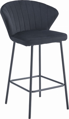 Picture of Leobert Hoker GATTA - czarny aksamit / nogi czarne x 1