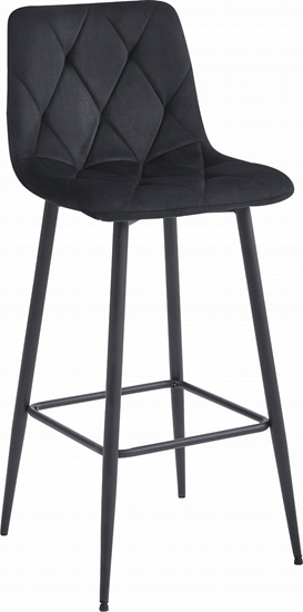 Picture of Leobert Hoker NADO - czarny aksamit / nogi czarne x 1