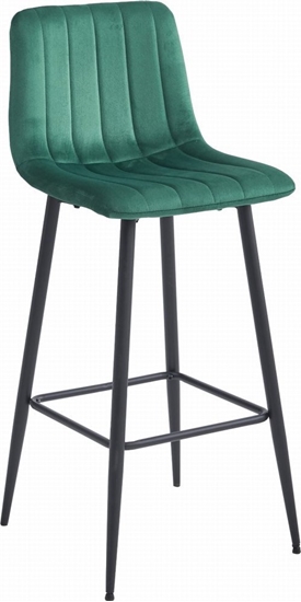 Picture of Leobert Hoker POZZA - ciemna ziele aksamit / nogi czarne x 2