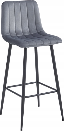 Изображение Leobert Hoker POZZA - ciemny szary aksamit / nogi czarne x 1