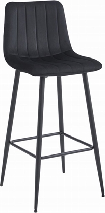 Picture of Leobert Hoker POZZA - czarny aksamit / nogi czarne x 1