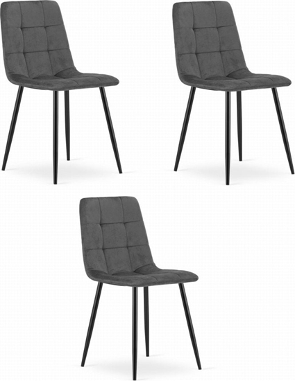 Picture of Leobert Krzeso KARA - ciemny szary aksamit x 3