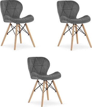 Изображение Leobert Krzeso LAGO Aksamit - szare x 3