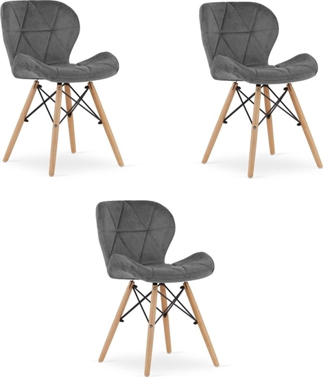 Изображение Leobert Krzeso LAGO Aksamit - szare x 3