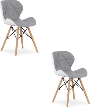 Изображение Leobert Krzeso LAGO ekoskóra - szaro-biae x 2