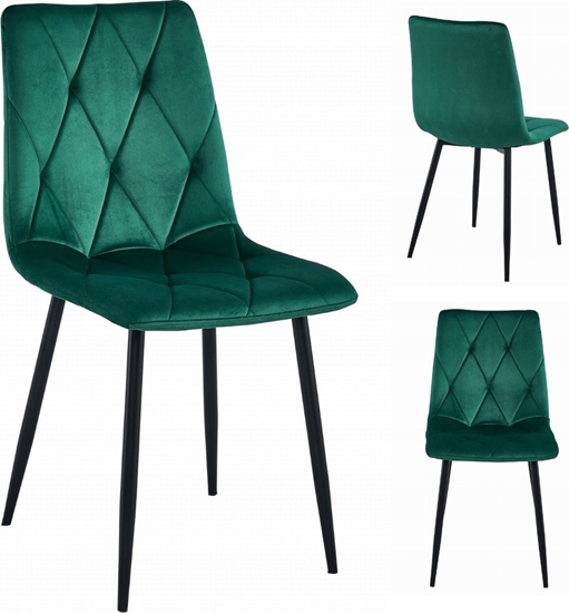 Picture of Leobert Krzeso LIBRA - ciemna ziele aksamit / nogi czarne x 1