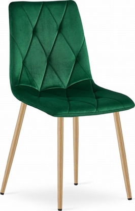 Attēls no Leobert Krzeso LIBRA - ciemna ziele aksamit / nogi kolor drewna x 1