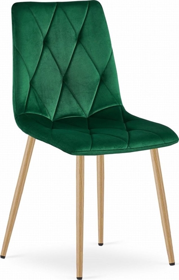 Picture of Leobert Krzeso LIBRA - ciemna ziele aksamit / nogi kolor drewna x 1