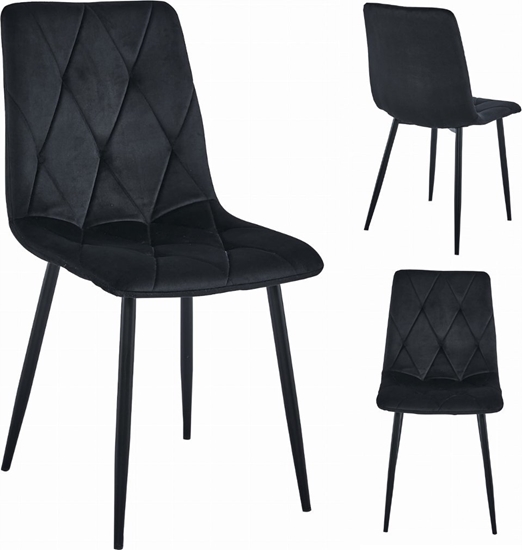 Picture of Leobert Krzeso LIBRA - czarny aksamit / nogi czarne x 1