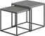 Picture of Leobert Stolik kawowy kwadrat 2szt - beton / nogi czarne