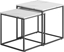 Picture of Leobert Stolik kawowy kwadrat 2szt - marmur / nogi czarne
