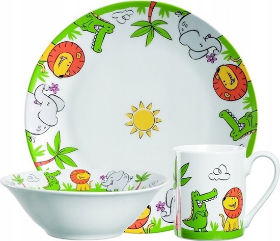 Picture of Leonardo Zestaw 3cz naczy dla dzieci lew BAMBINI AVVENTURA - Leonardo