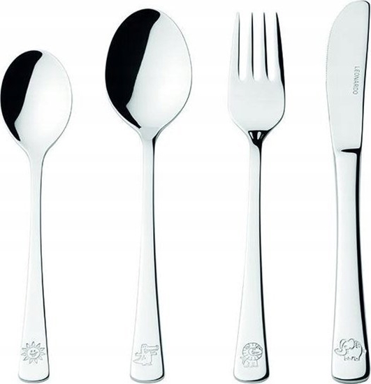 Picture of Leonardo Zestaw 4cz sztuców dla dzieci krokodyl,lew,so BAMBINI - Leonardo