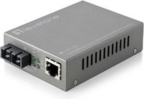 Picture of Level One LevelOne FVS-3120 tīlkla mediju pārveidotājs 100 Mbit/s Viens režīms Pelēks
