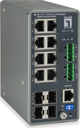 Picture of LevelOne IGU-1271 TURING 12-Port L3 Lite Gigabit Switch