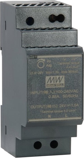 Picture of Level One LevelOne POW-2411 barošanas avotu vienība 30 W Melns